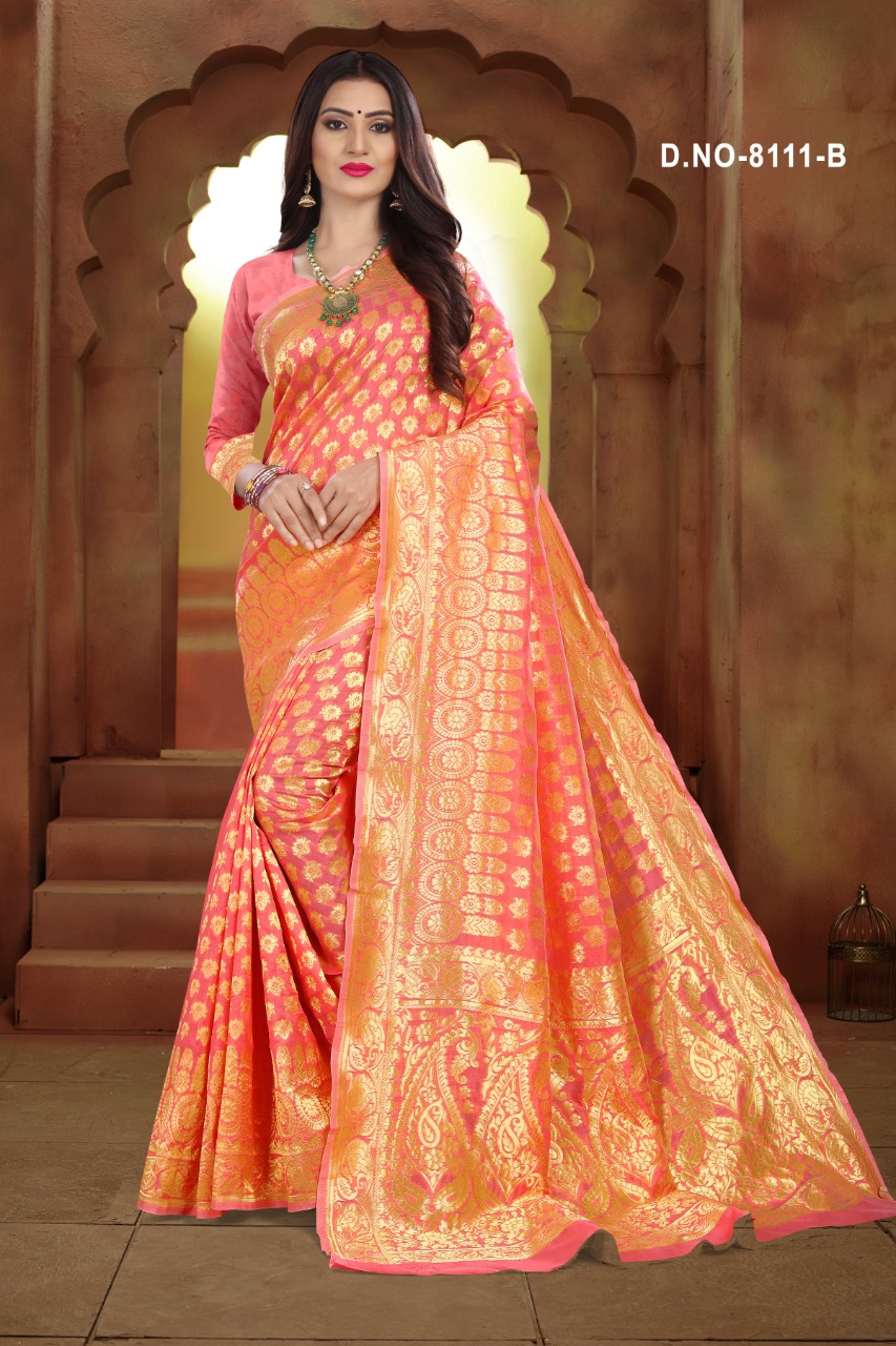 Sitka Launch Taal 8111 Jacquard Silk Exclusive Saree Catalogs Collections In India
