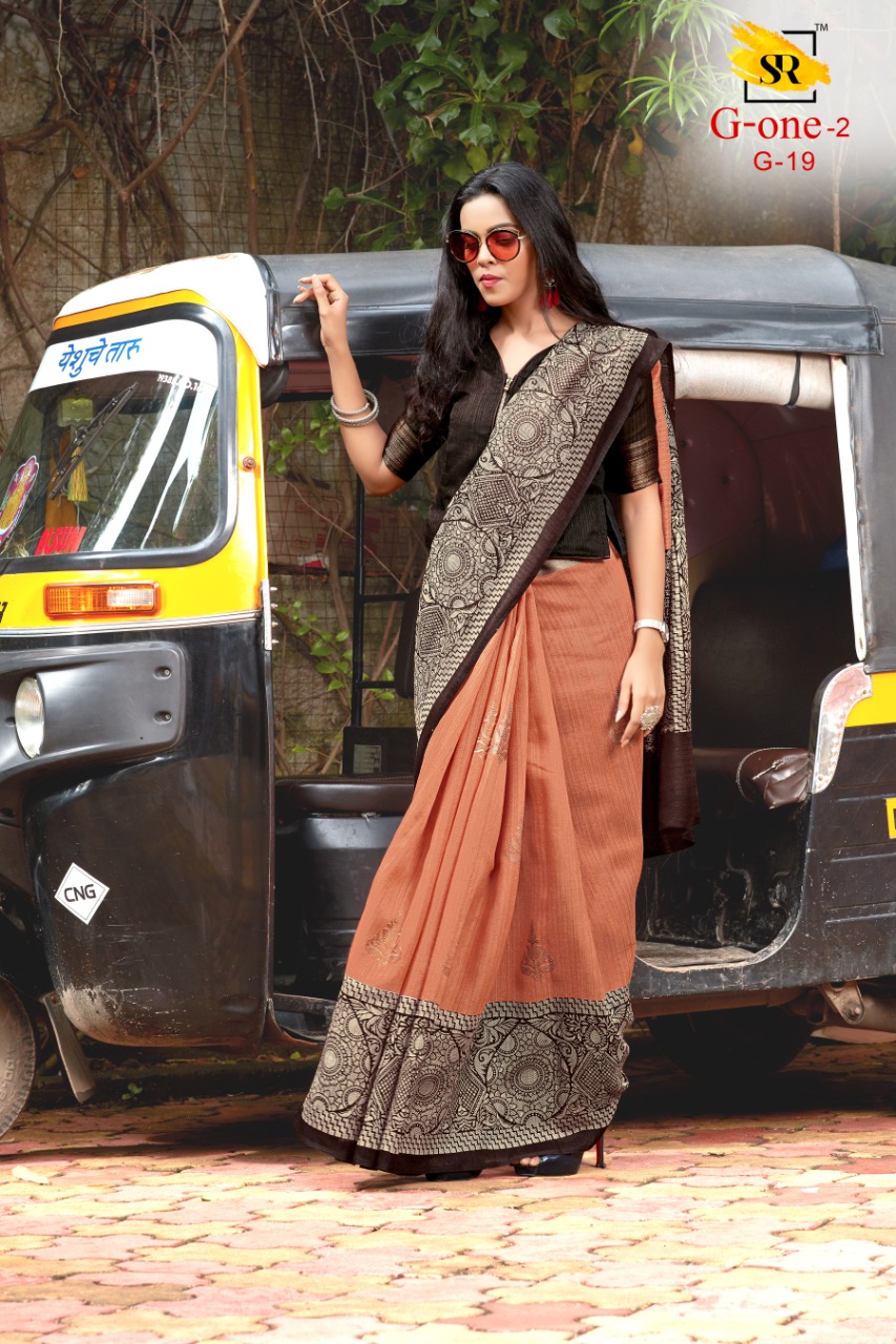 Sr Presents G One Vol 2 Slub Silk Fancy Printed Style New Design Saree Catalogs