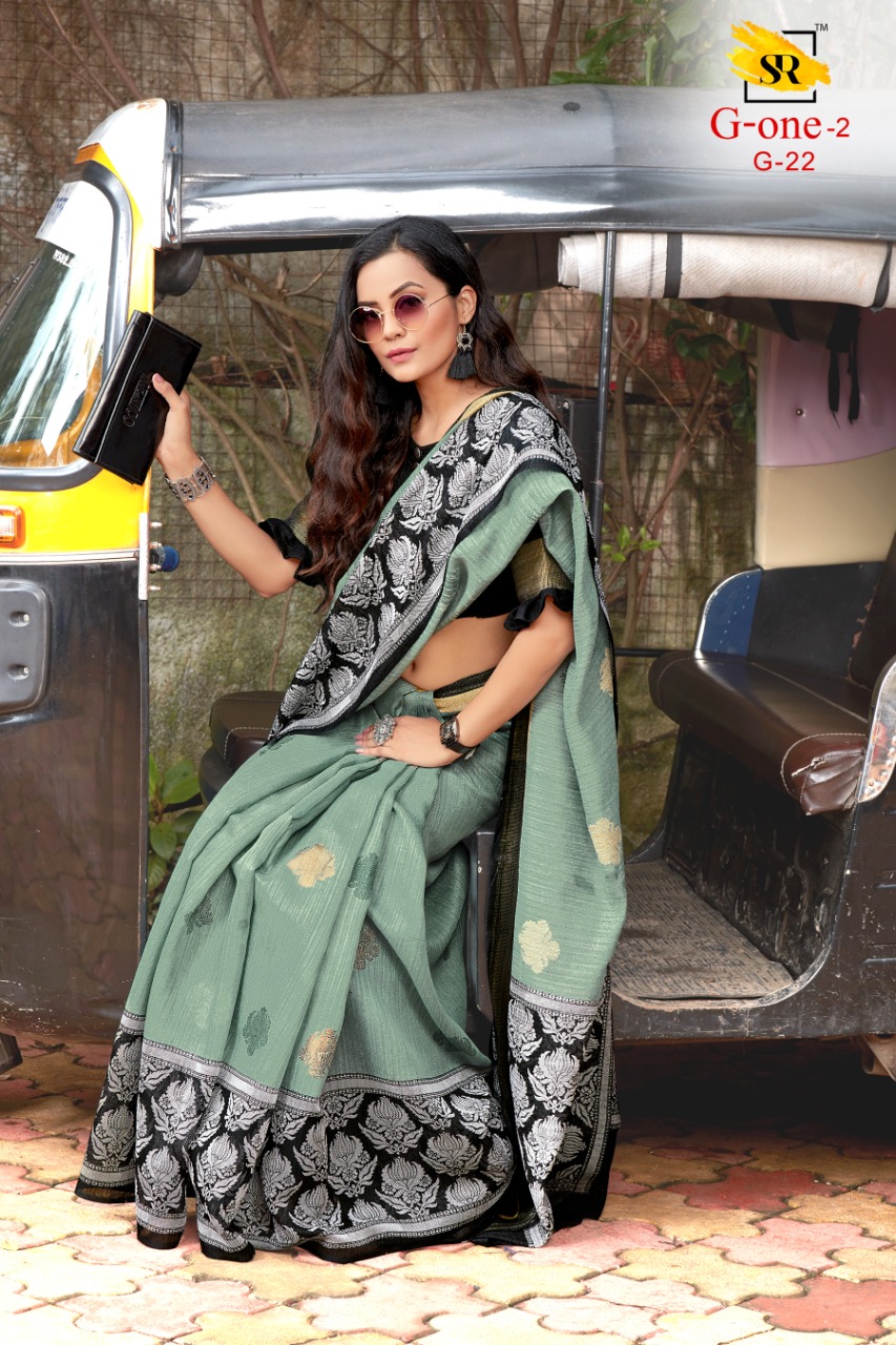 Sr Presents G One Vol 2 Slub Silk Fancy Printed Style New Design Saree Catalogs