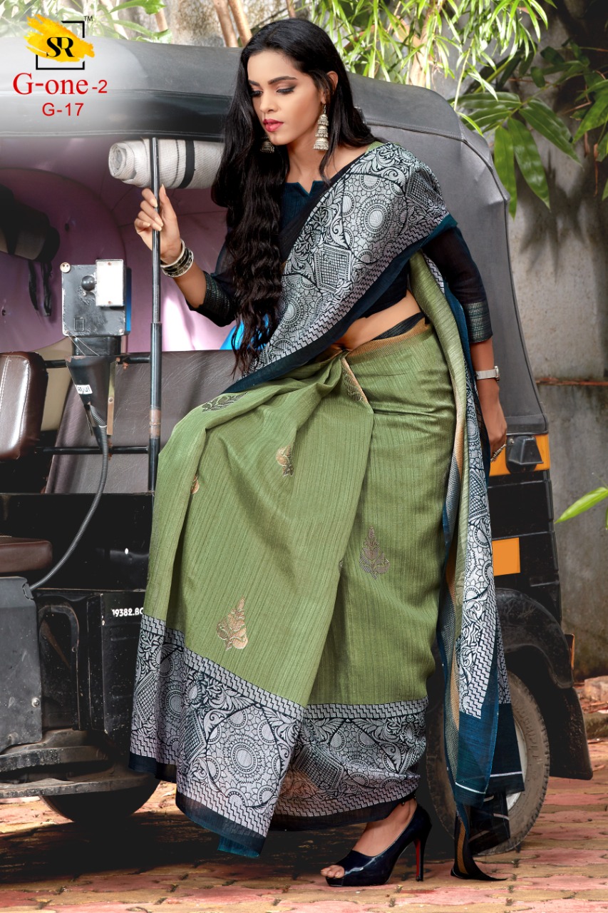 Sr Presents G One Vol 2 Slub Silk Fancy Printed Style New Design Saree Catalogs