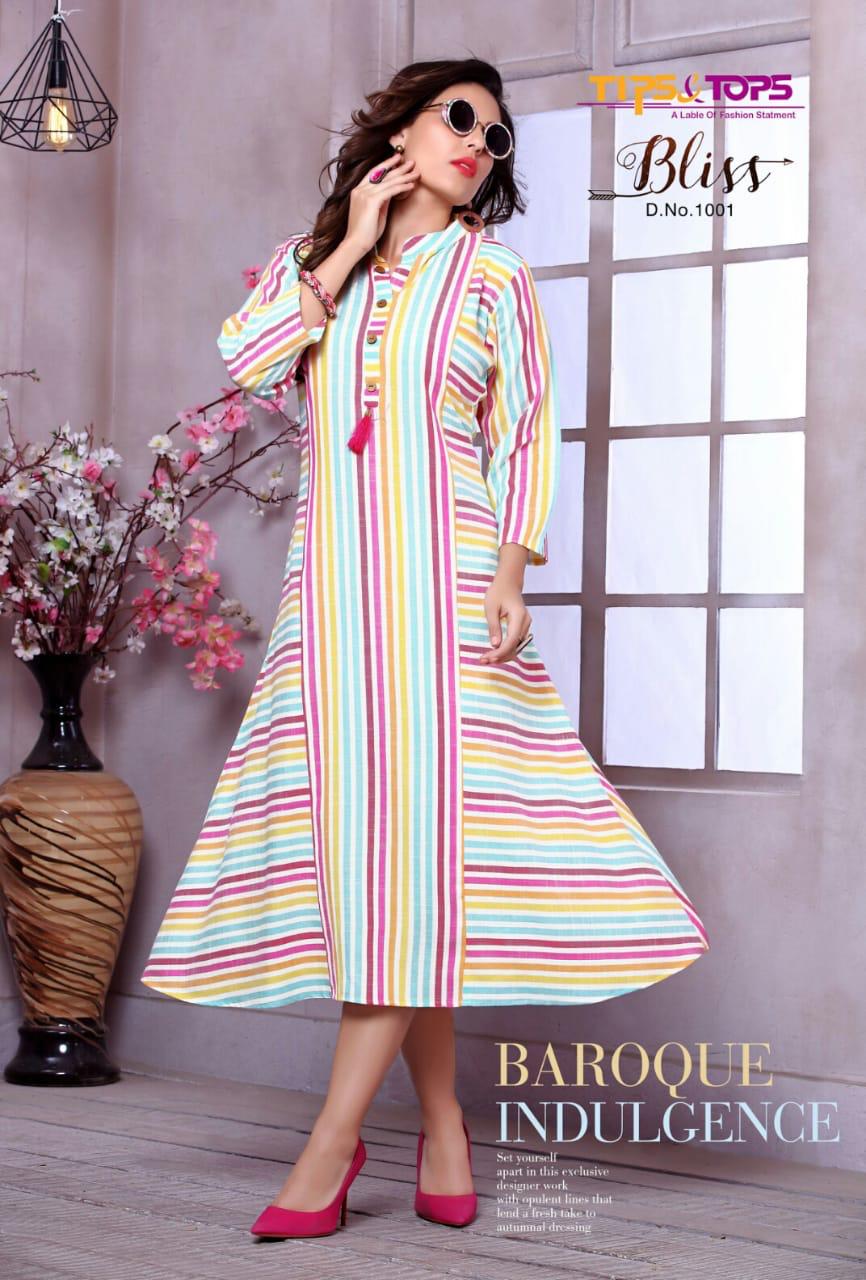 Tips And Tops Bliss Branded Kurtis Collection Flair Style Couture
