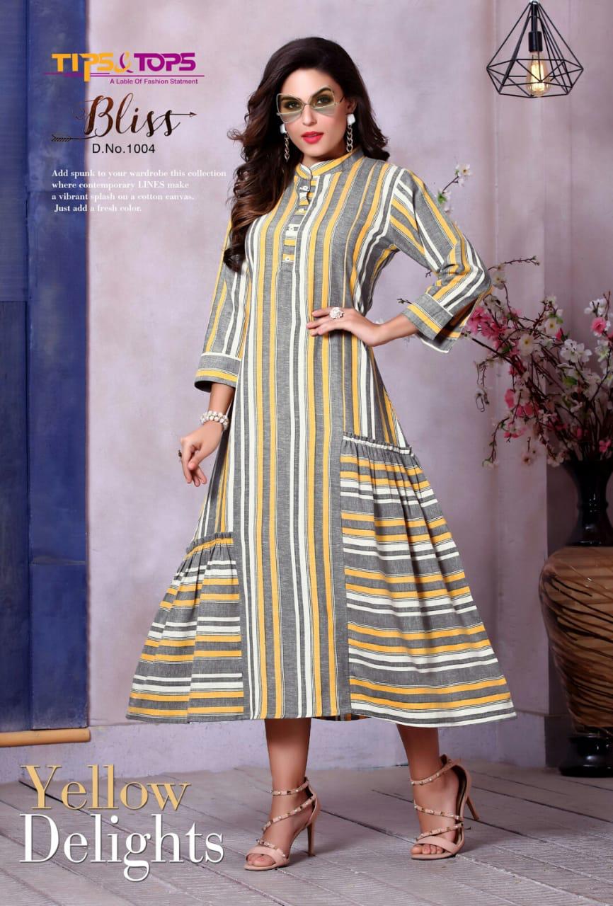 Tips And Tops Bliss Branded Kurtis Collection Flair Style Couture