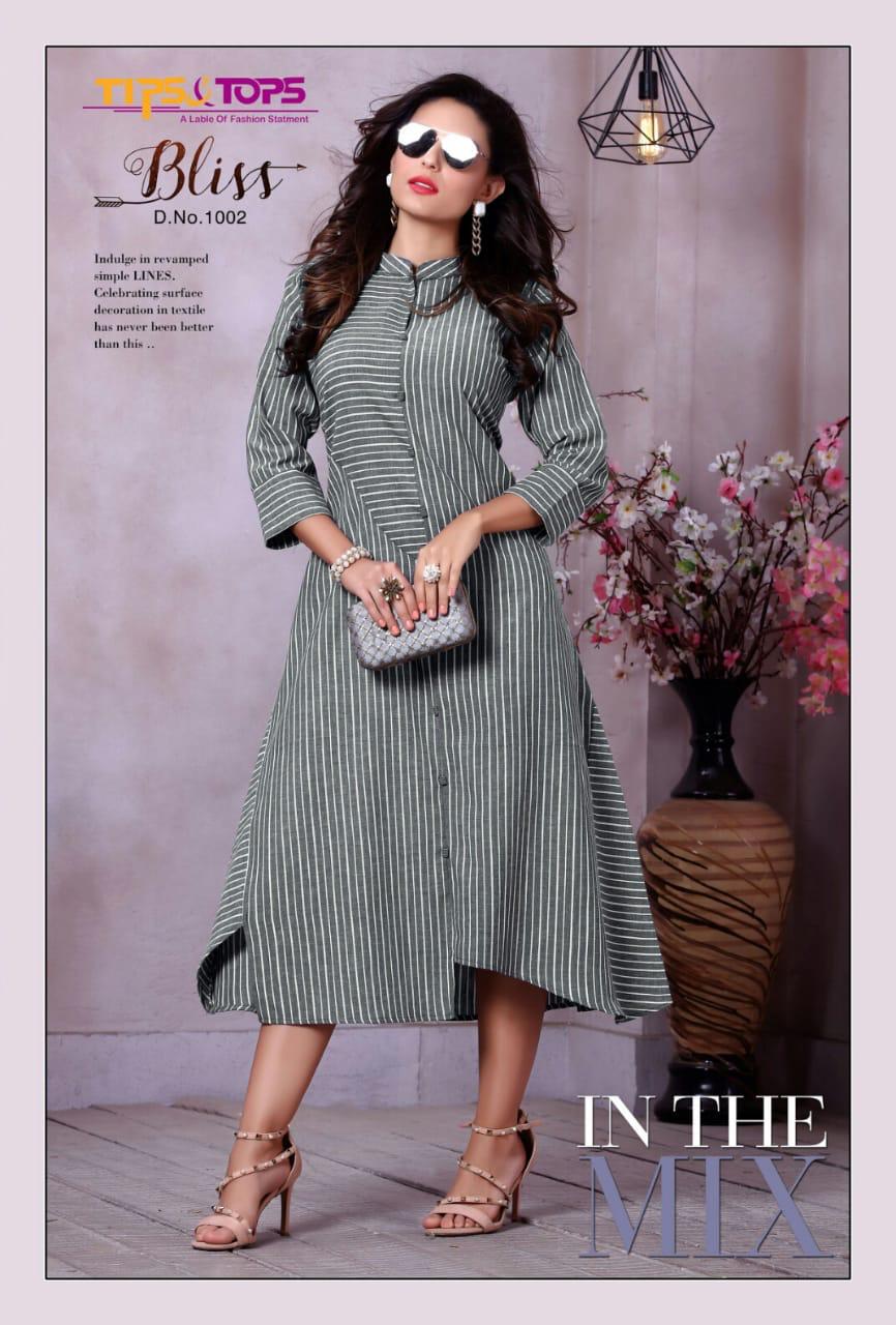 Tips And Tops Bliss Branded Kurtis Collection Flair Style Couture