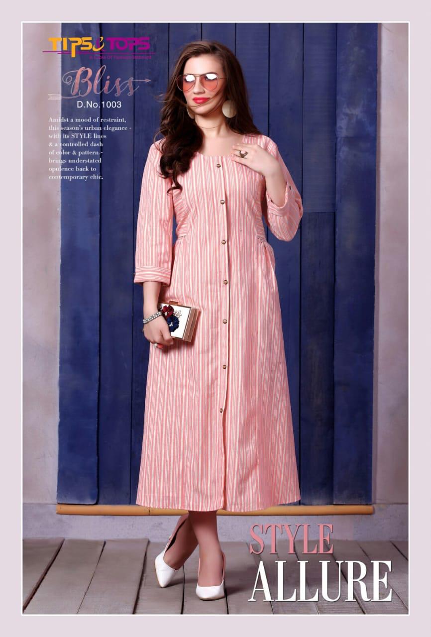 Tips And Tops Bliss Branded Kurtis Collection Flair Style Couture