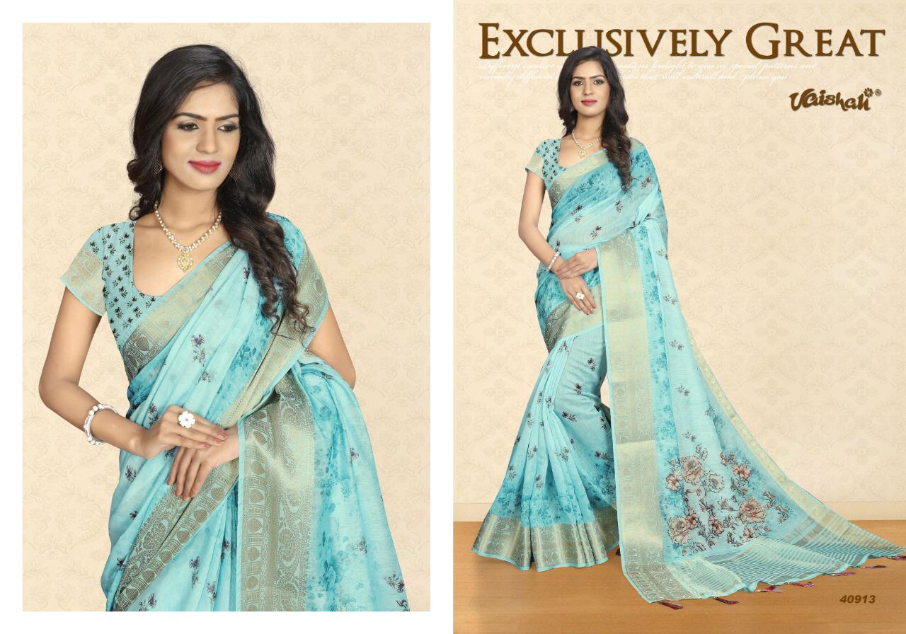 Vaishali Swastika Vol 2 Linen Traditional Wear Good Looking Saree Catalogue