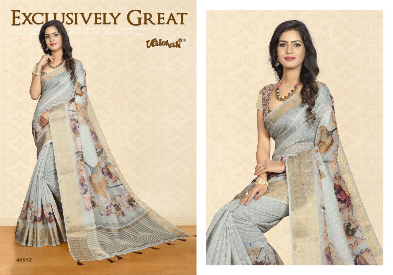 Vaishali Swastika Vol 2 Linen Traditional Wear Good Looking Saree Catalogue