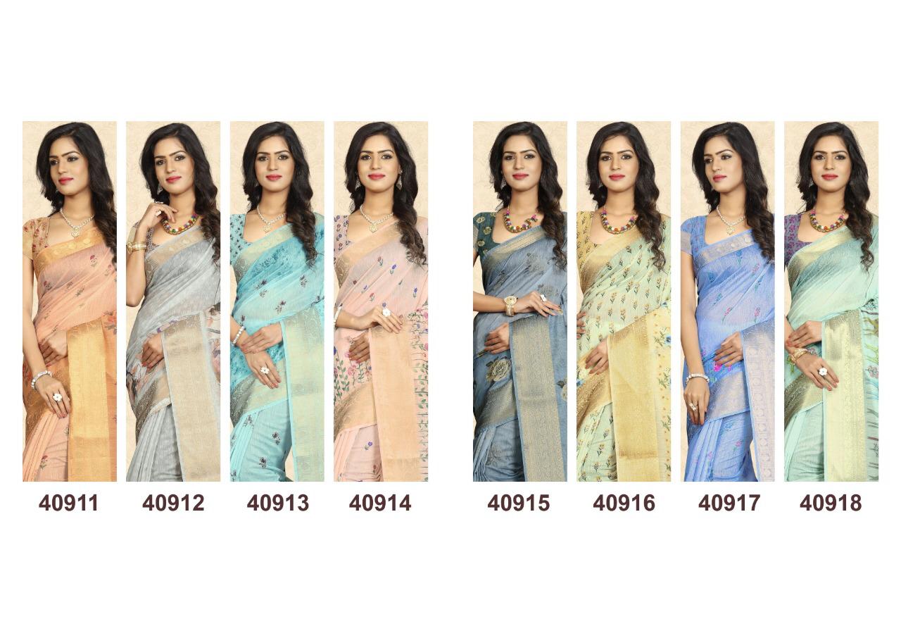 Vaishali Swastika Vol 2 Linen Traditional Wear Good Looking Saree Catalogue