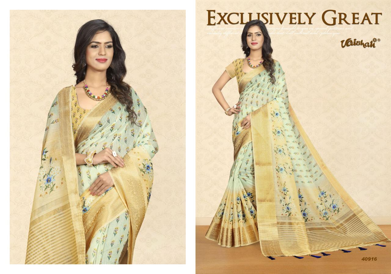 Vaishali Swastika Vol 2 Linen Traditional Wear Good Looking Saree Catalogue