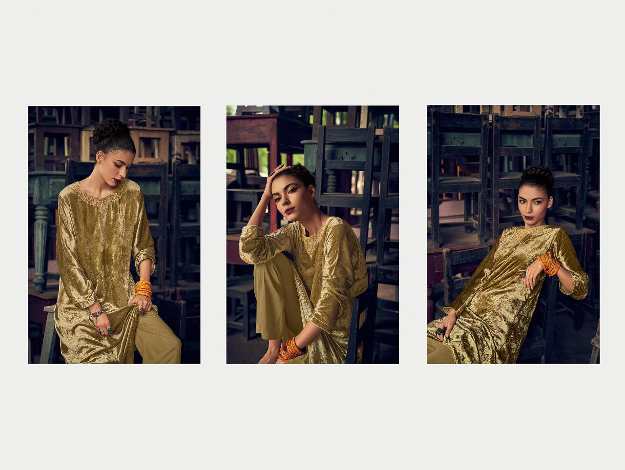 Varsha Fashion Daira Pure Velvet With Embroidery Winter Special Branded Ladies Suits