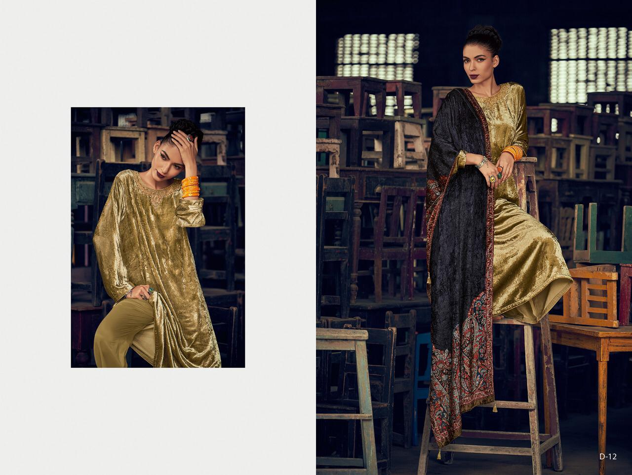 Varsha Fashion Daira Pure Velvet With Embroidery Winter Special Branded Ladies Suits