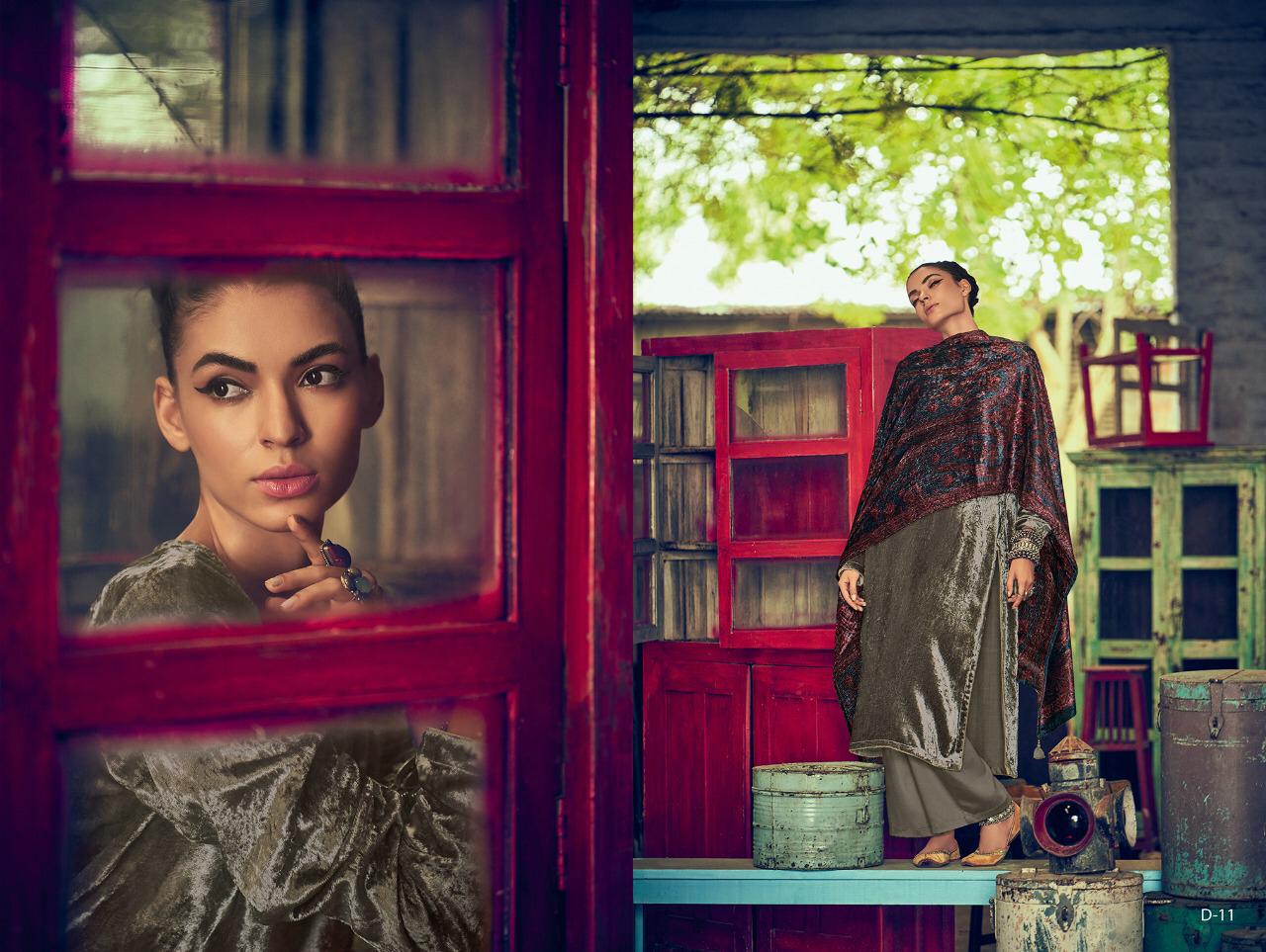 Varsha Fashion Daira Pure Velvet With Embroidery Winter Special Branded Ladies Suits