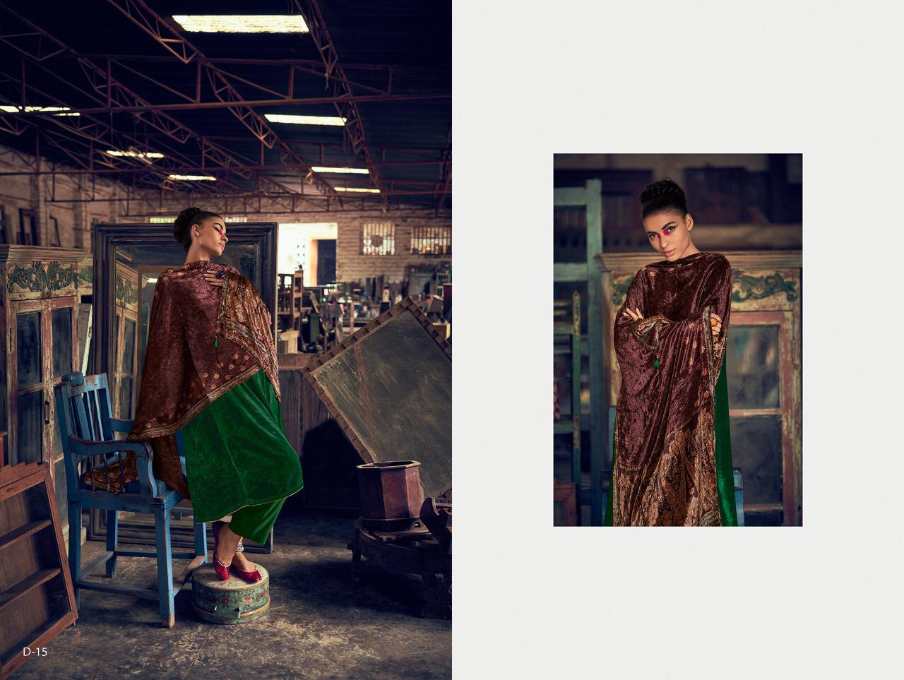 Varsha Fashion Daira Pure Velvet With Embroidery Winter Special Branded Ladies Suits