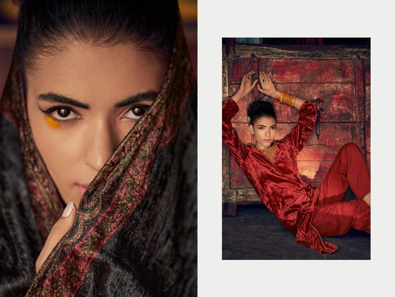 Varsha Fashion Daira Pure Velvet With Embroidery Winter Special Branded Ladies Suits