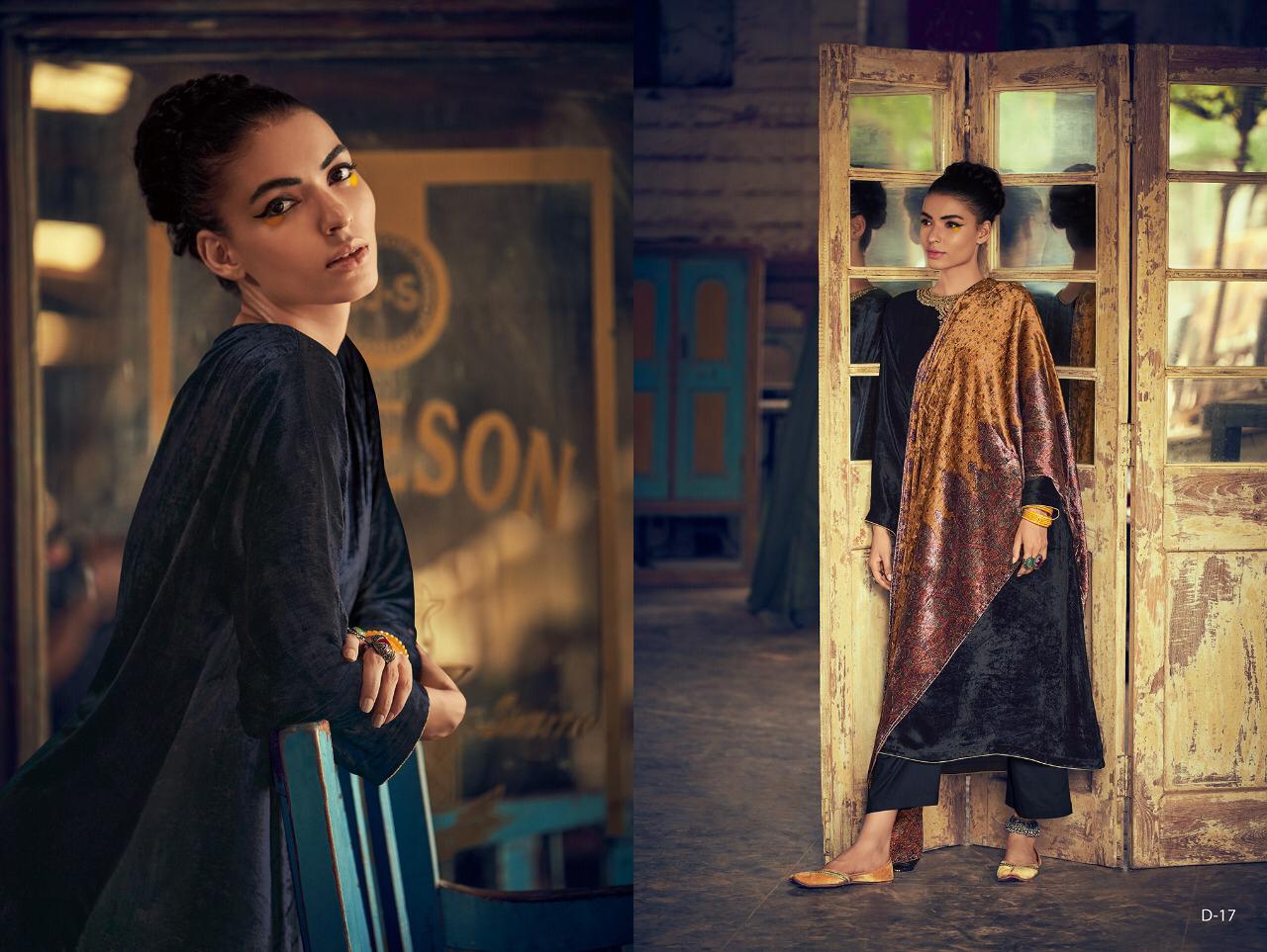 Varsha Fashion Daira Pure Velvet With Embroidery Winter Special Branded Ladies Suits