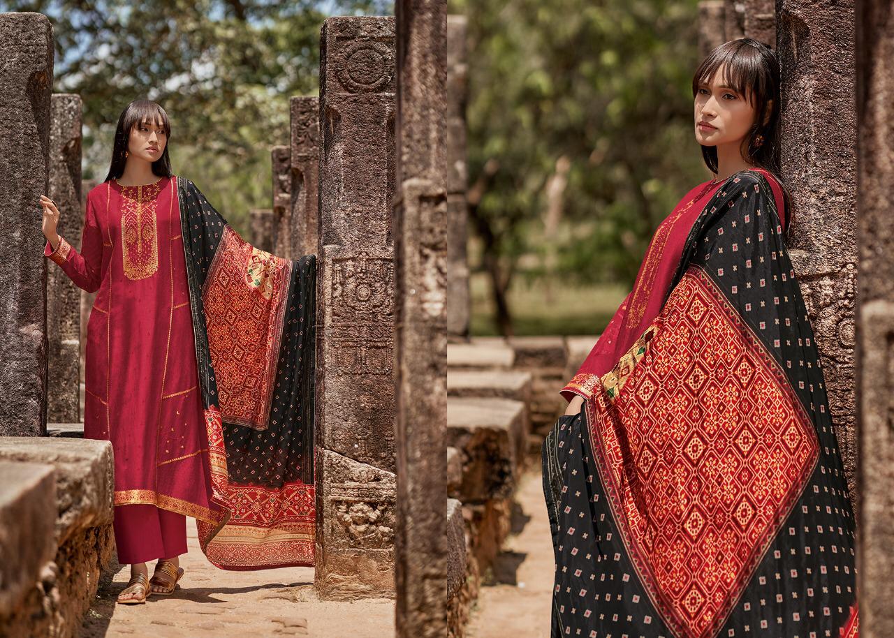 Varsha Fashions Patola Vol 3 Pure Self Placement Woven Branded Ladies Suits Clothing Store In Surat