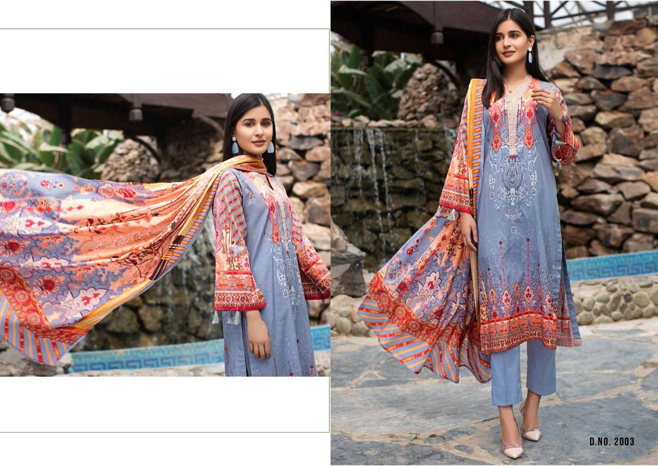 Yashika Presents Mahnoor Vol 2 Lawn Cotton Casual Wear Suits Exporter In Surat