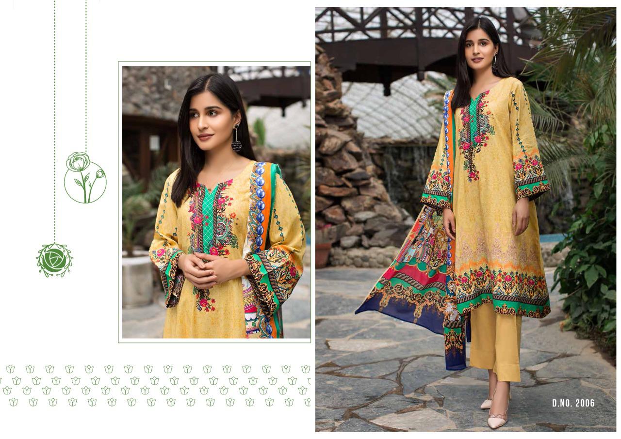 Yashika Presents Mahnoor Vol 2 Lawn Cotton Casual Wear Suits Exporter In Surat