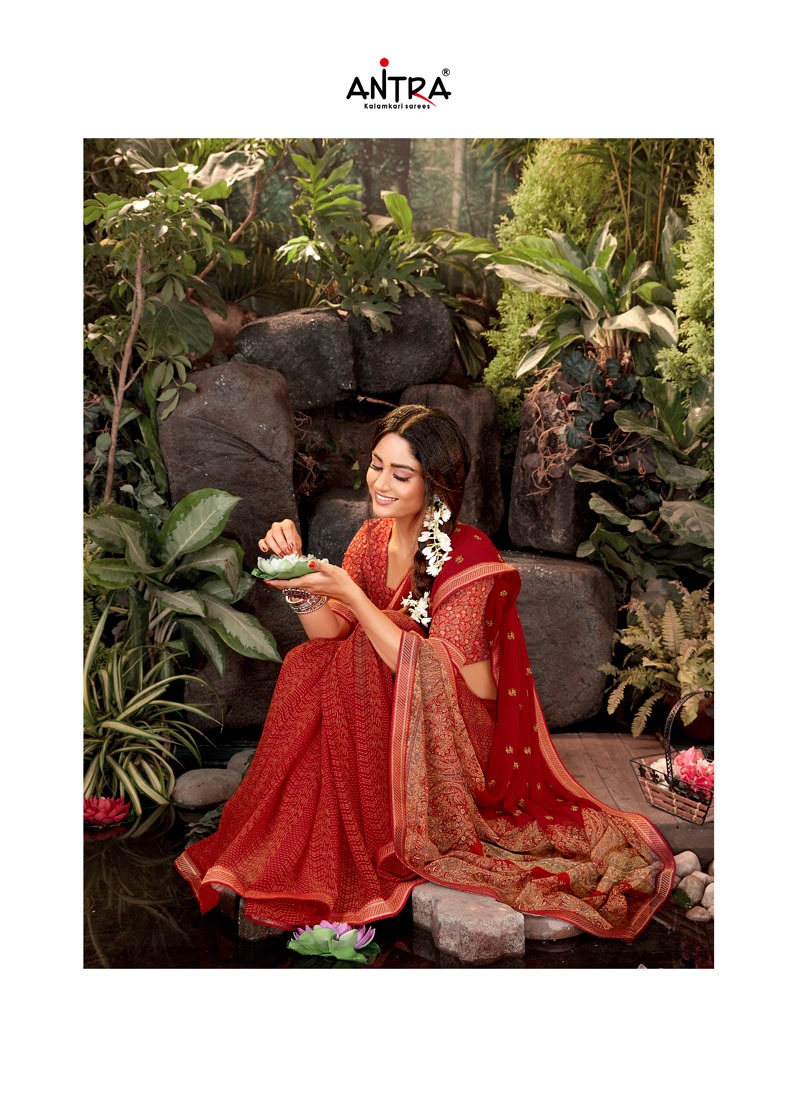 Antra Launch Rang Rachi Vol 2 Fancy Georgette With Butti Work Saree At Best Rate