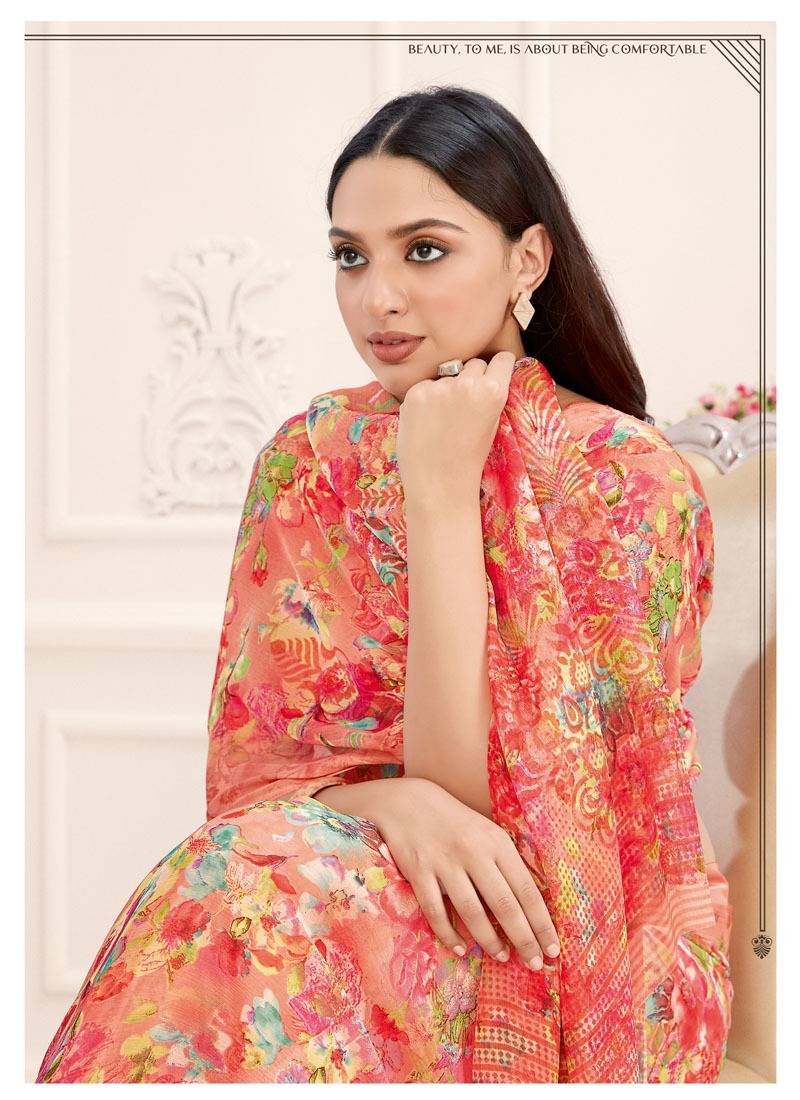 Antra Mariya Vol 1 Chiffon Fancy Printed Saree Online Shopping In India