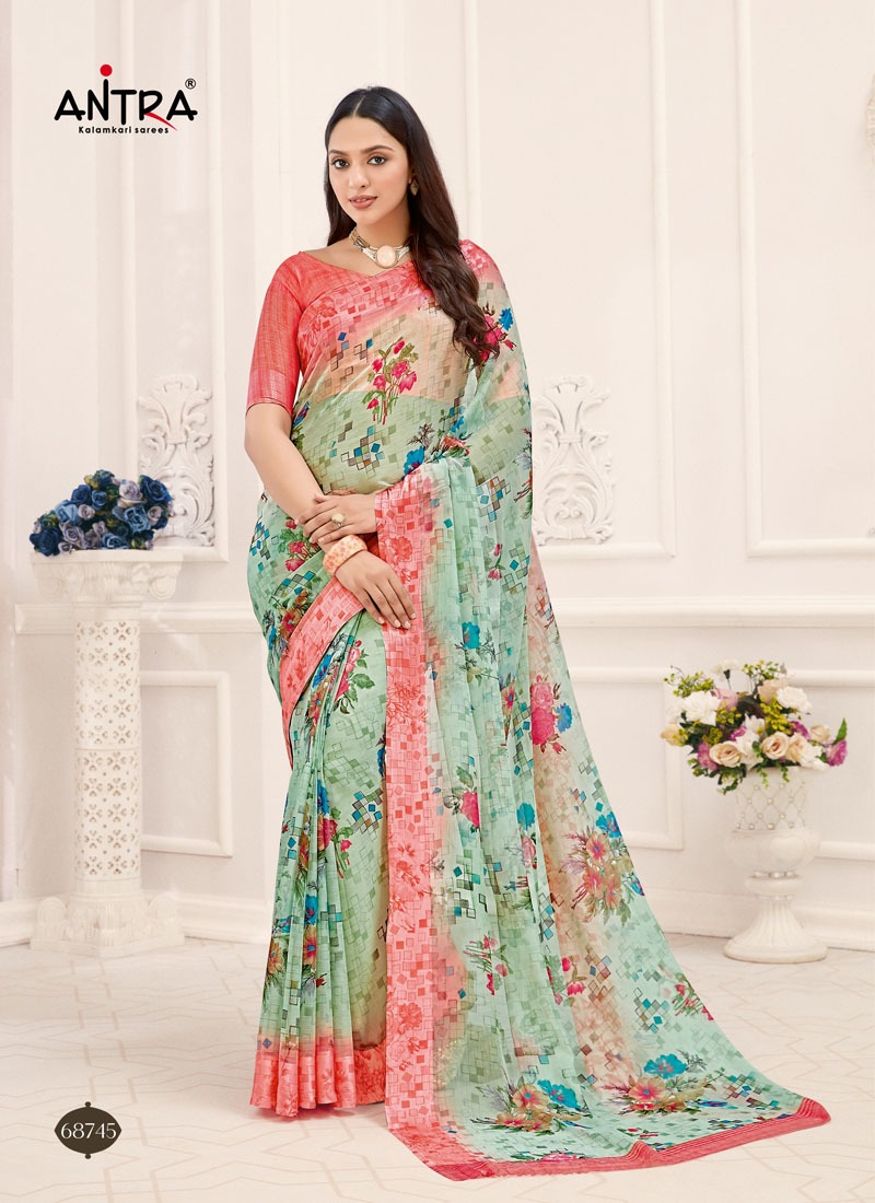Antra Mariya Vol 1 Chiffon Fancy Printed Saree Online Shopping In India
