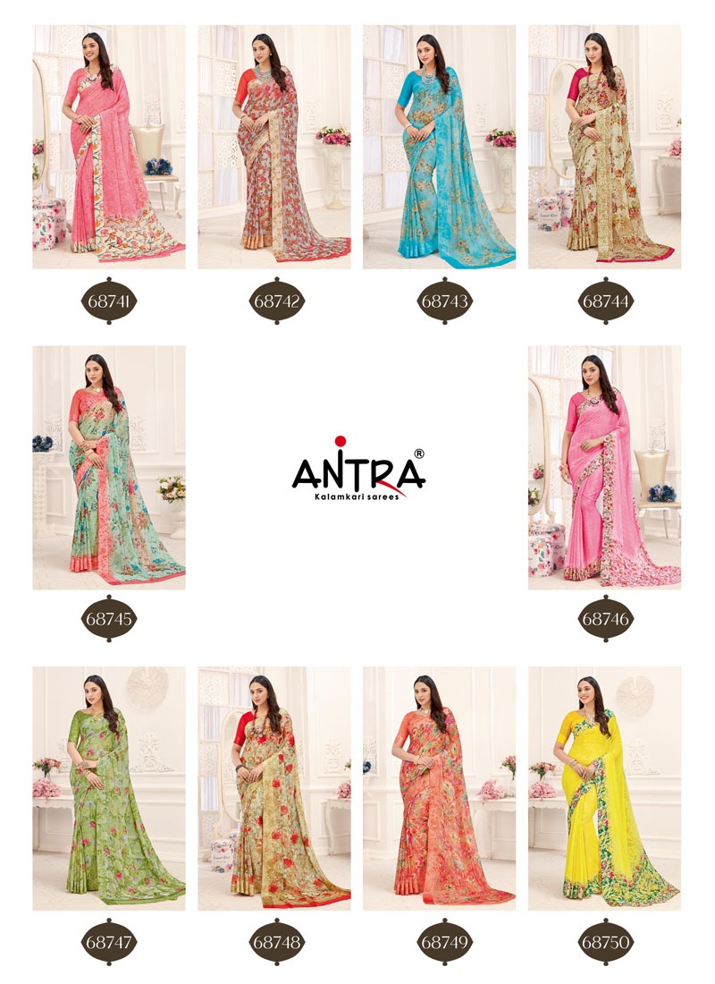 Antra Mariya Vol 1 Chiffon Fancy Printed Saree Online Shopping In India