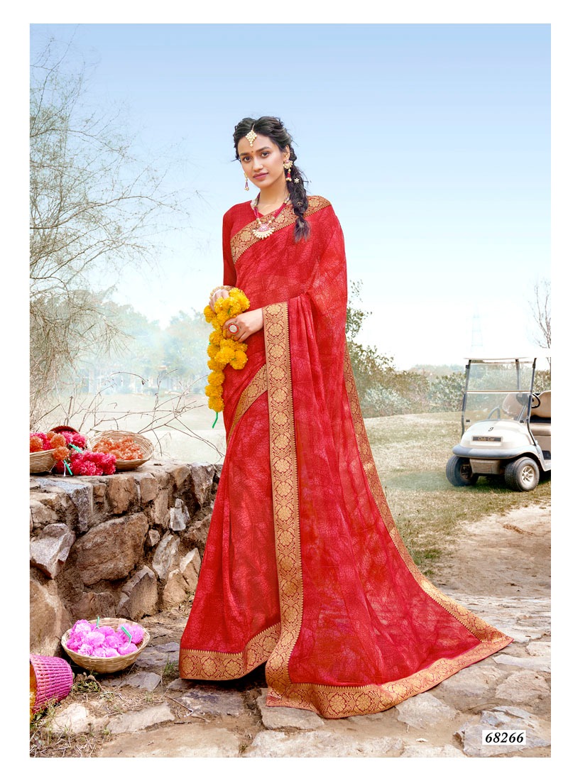 Antra Present Kishori Georgette Printed Saree Good Looking Collection