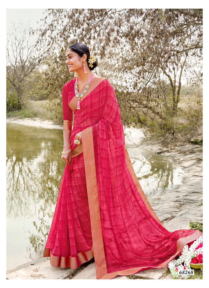 Antra Present Kishori Georgette Printed Saree Good Looking Collection