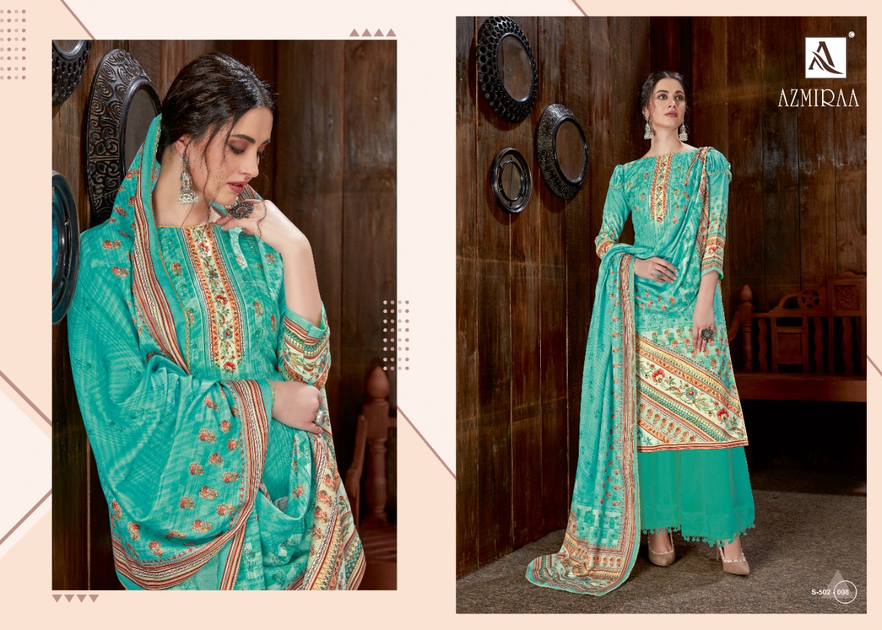 Azmiraa By Alok Suits Wool Pashmina Digital Print Branded Salwar Suits At Affordable Rate