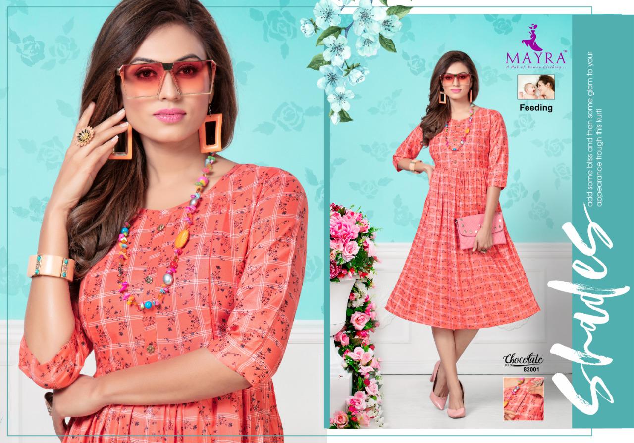 Chocolate Vol 6 By Mayra Rayon Print Stylish Collections For Kurti Catalogs