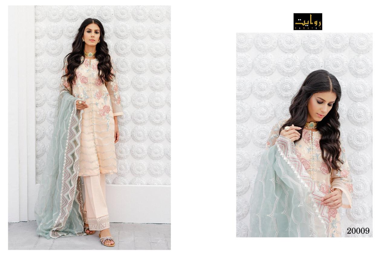 Cross Stitch Chiffon By Rawayat Georgette With Embroidery Work Exclusive Pakistani Suits