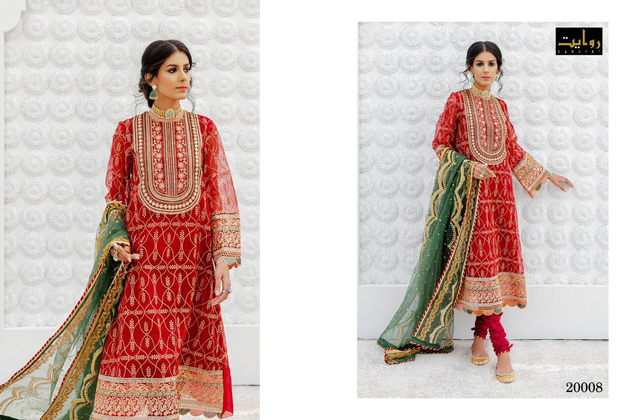 Cross Stitch Chiffon By Rawayat Georgette With Embroidery Work Exclusive Pakistani Suits