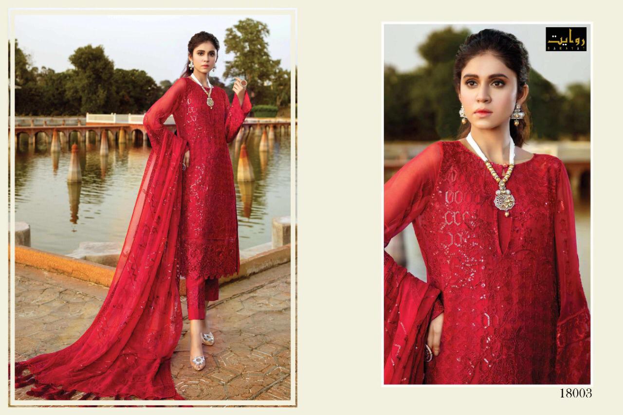 Eleonora Chiffon 2020 By Rawayat Heavy Georgette With Embroidery Pakistani Suita Concept