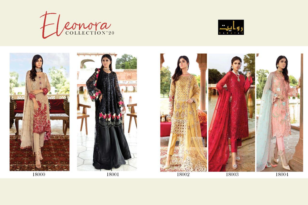 Eleonora Chiffon 2020 By Rawayat Heavy Georgette With Embroidery Pakistani Suita Concept