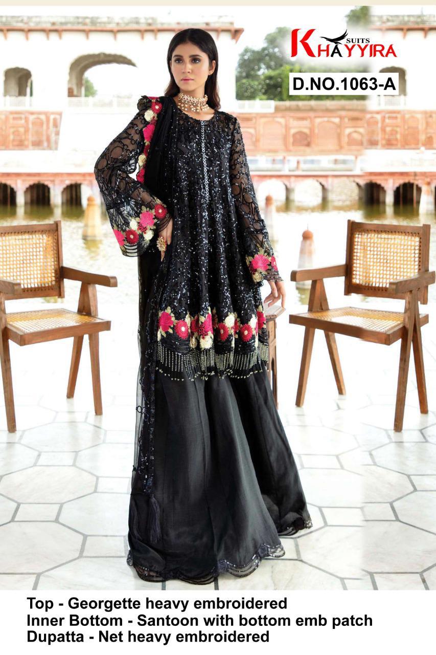 Eleonora Edition 1063 By Khayyira Georgette Embroidery Pakistani Dress Materials
