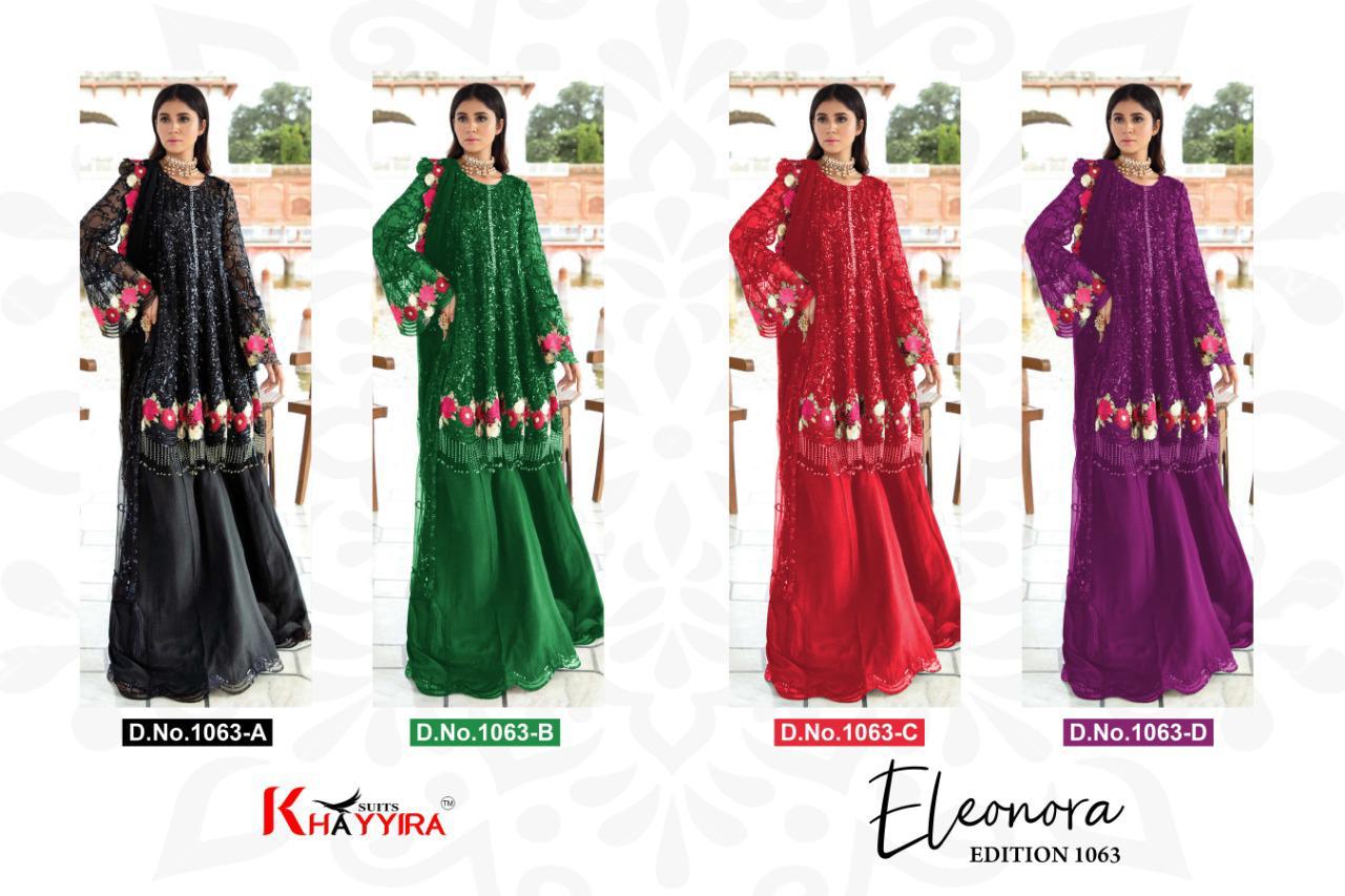 Eleonora Edition 1063 By Khayyira Georgette Embroidery Pakistani Dress Materials