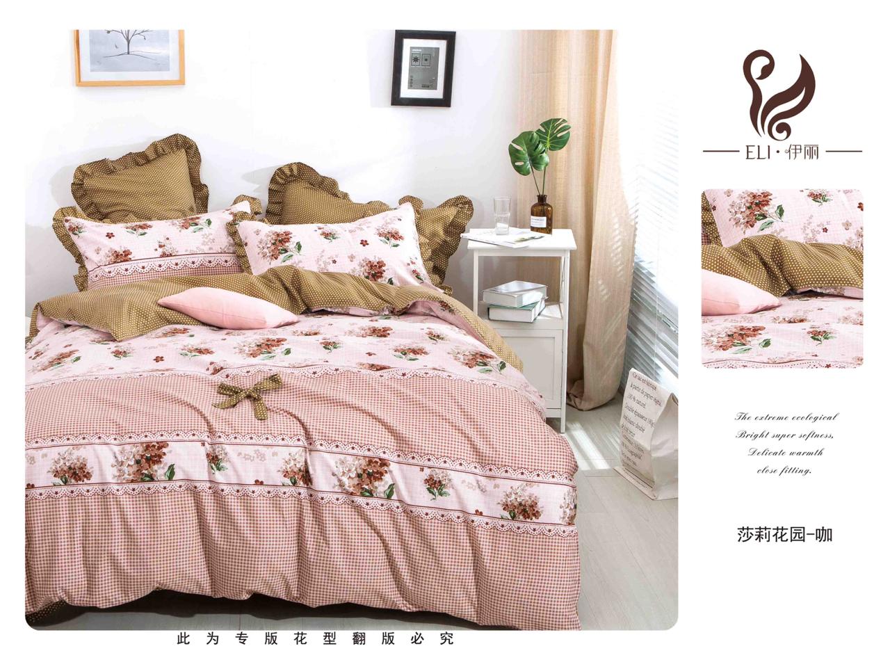K4u Present Florance Soft Cotton King Size Bedsheet With Pillow Cover And Comforter