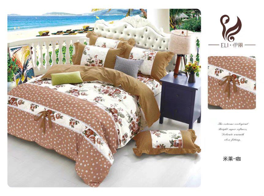 K4u Present Florance Soft Cotton King Size Bedsheet With Pillow Cover And Comforter