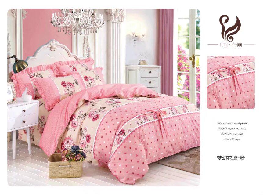 K4u Present Florance Soft Cotton King Size Bedsheet With Pillow Cover And Comforter