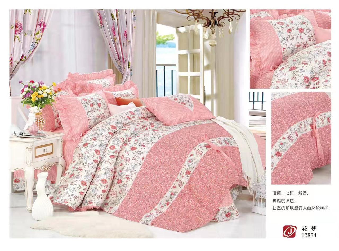 K4u Present Florance Soft Cotton King Size Bedsheet With Pillow Cover And Comforter