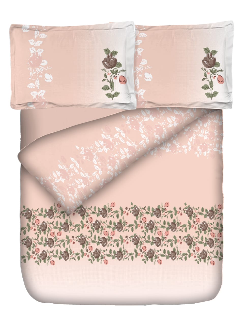 K4u Wonderland King Size Cotton Bedsheet With Matching Penal Pillow Cover