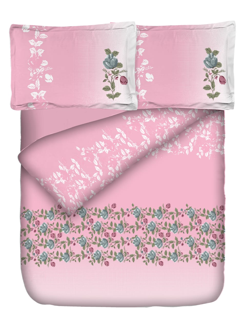 K4u Wonderland King Size Cotton Bedsheet With Matching Penal Pillow Cover
