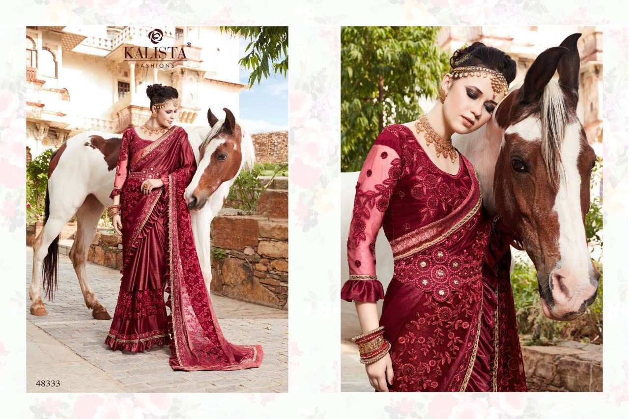 Kalista Presents Sensation Vol 3 Imported Party Wear Saree Online Supplier In Surat
