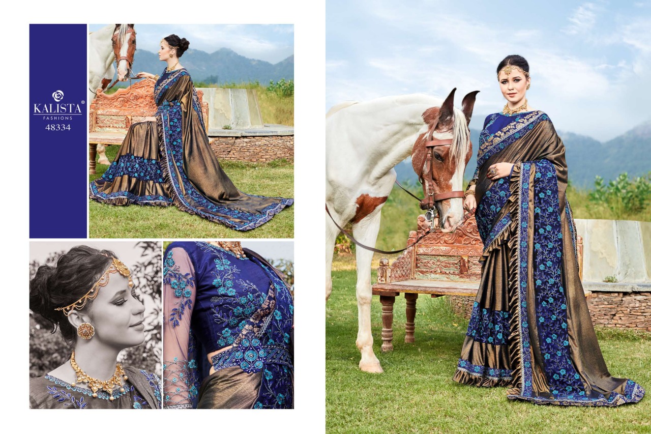 Kalista Presents Sensation Vol 3 Imported Party Wear Saree Online Supplier In Surat