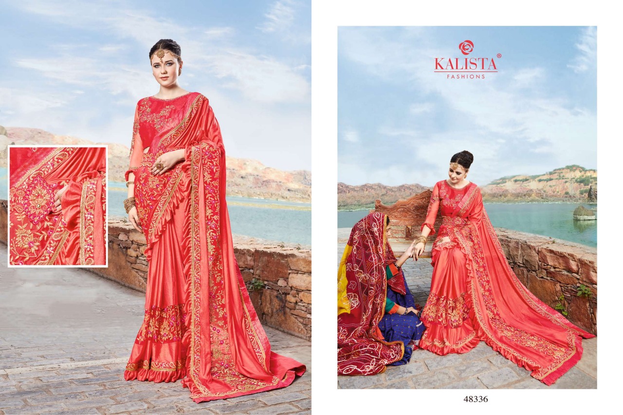 Kalista Presents Sensation Vol 3 Imported Party Wear Saree Online Supplier In Surat