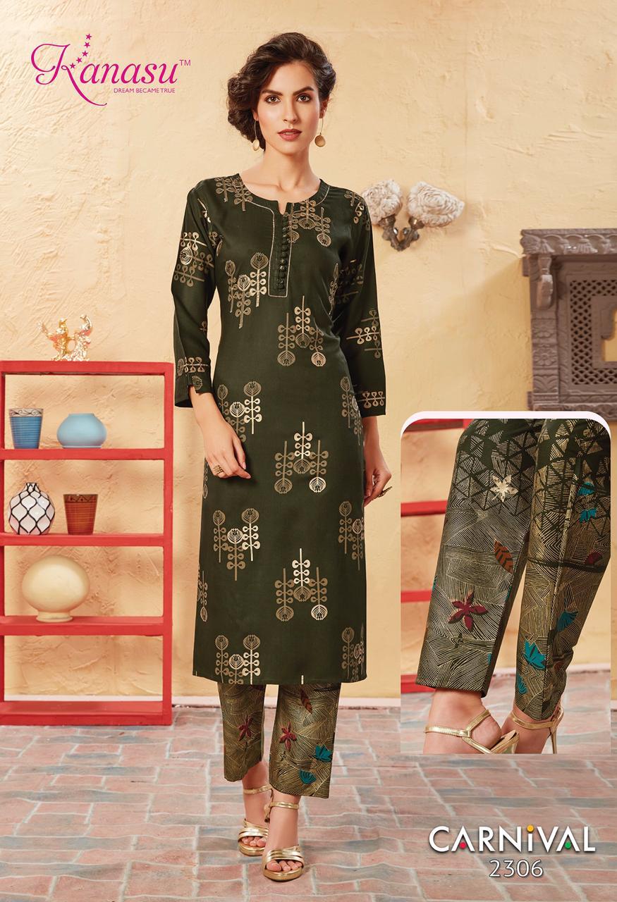 Kanasu Presenting Carnival Rayon Exclusive Top With Printed Bottom Online Shopping