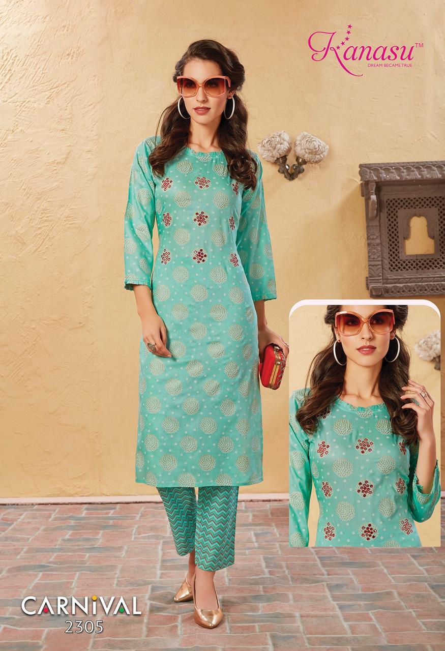 Kanasu Presenting Carnival Rayon Exclusive Top With Printed Bottom Online Shopping