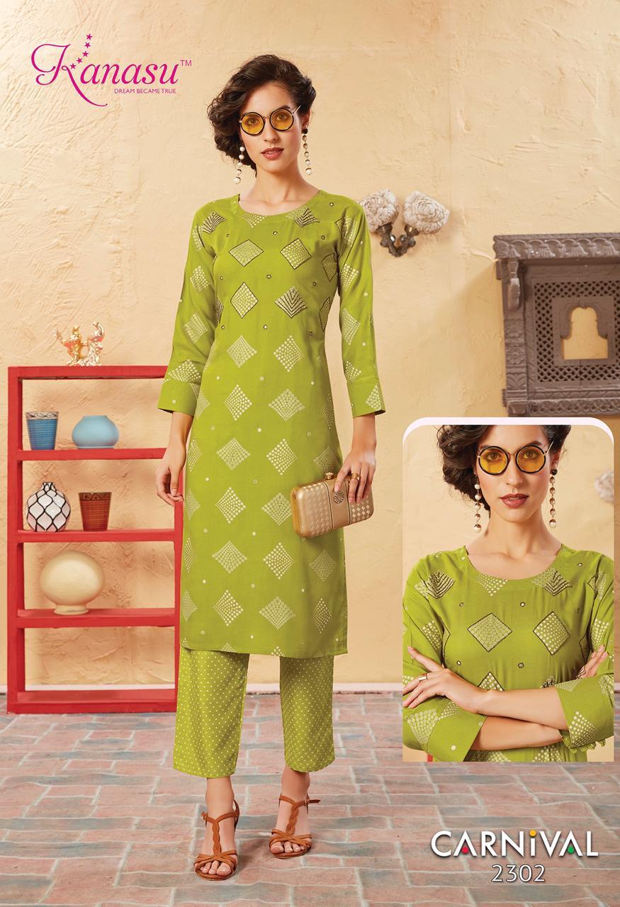 Kanasu Presenting Carnival Rayon Exclusive Top With Printed Bottom Online Shopping