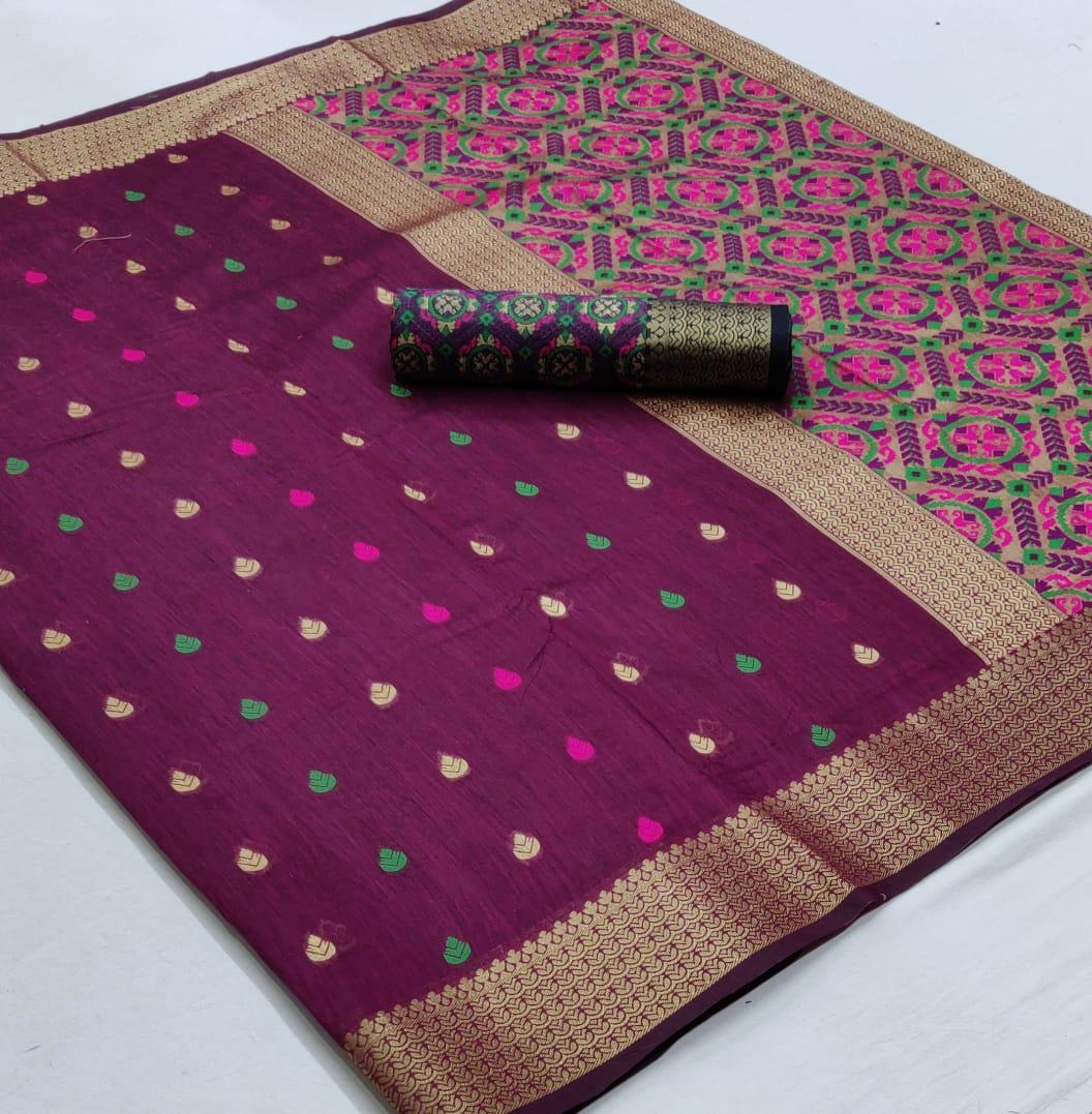 Kankara Silk By Raj Tex Chanderi Patola 139001-139006 Series New Design Print Saree Catalogs