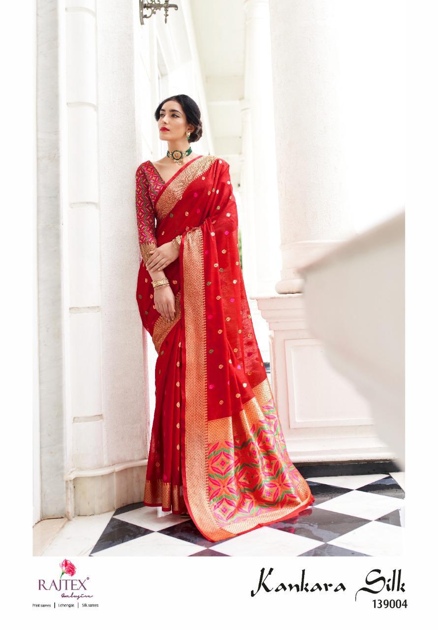 Kankara Silk By Raj Tex Chanderi Patola 139001-139006 Series New Design Print Saree Catalogs