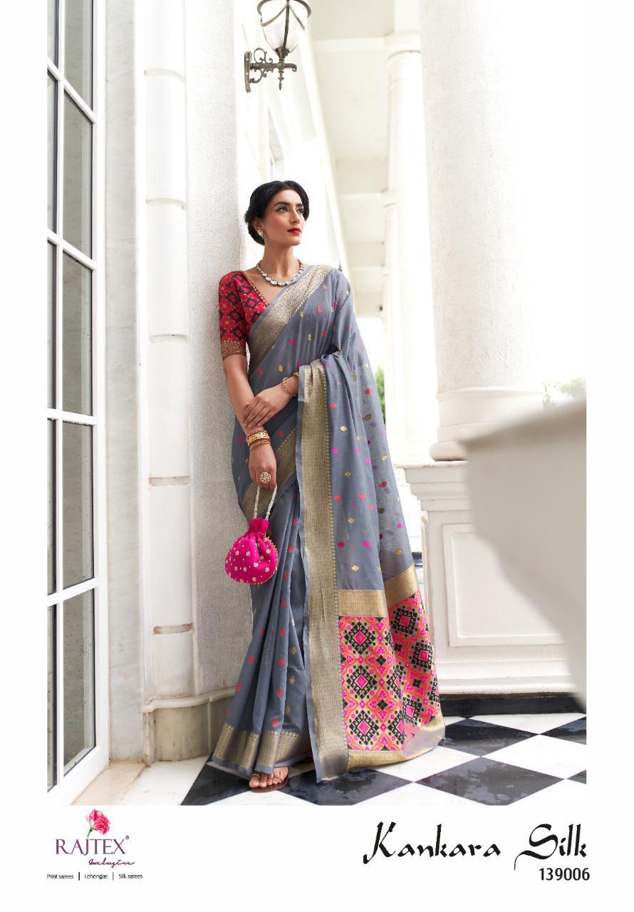 Kankara Silk By Raj Tex Chanderi Patola 139001-139006 Series New Design Print Saree Catalogs